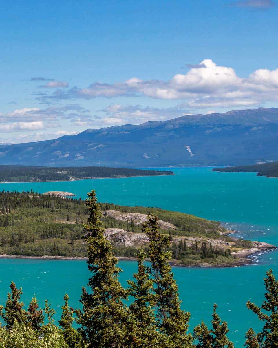 Tagish Lake seen on a tour from Skagway Alaska