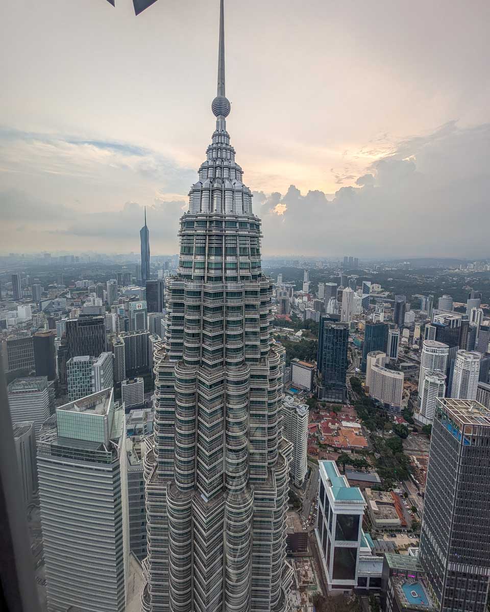 The view of Kuala Lumpur from inside the Petronas Towers Malaysia (2)