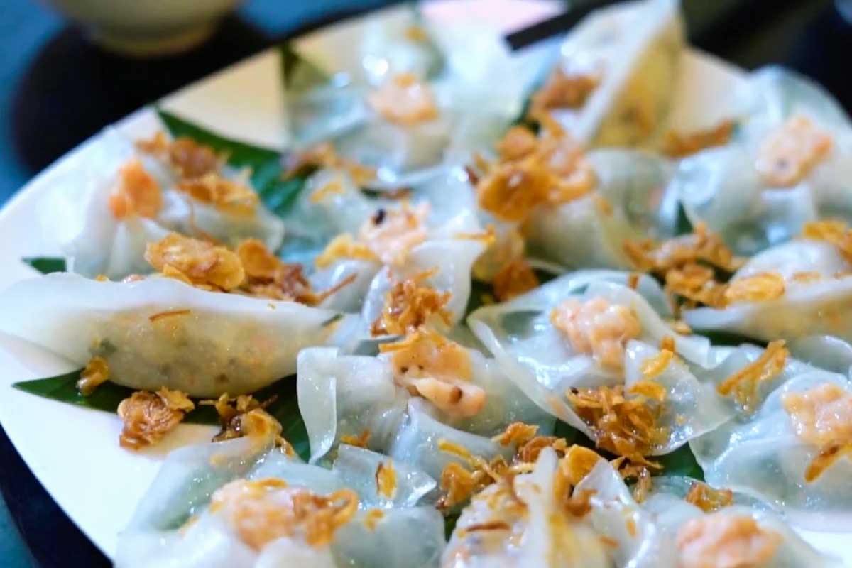 Vietnamese dumplings eaten at White Rose Restaurant in Hoi An