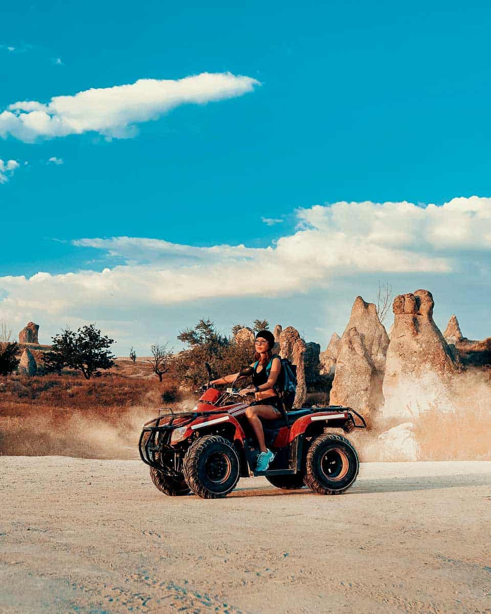ATV in a canyon of Cappadocia Turkey (1)