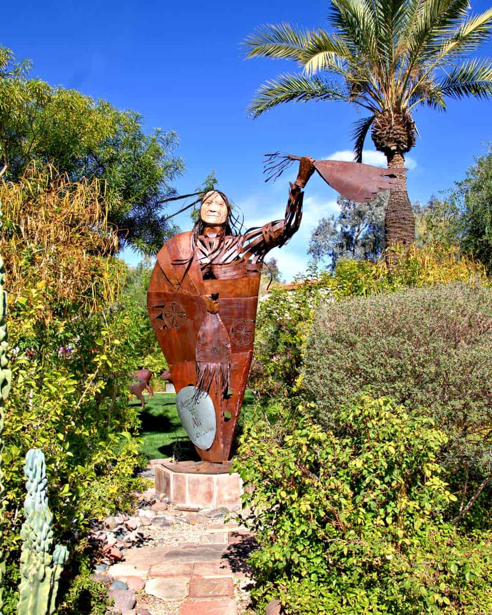 Blessings to All ststue in Old Town Scottsdale Arizona