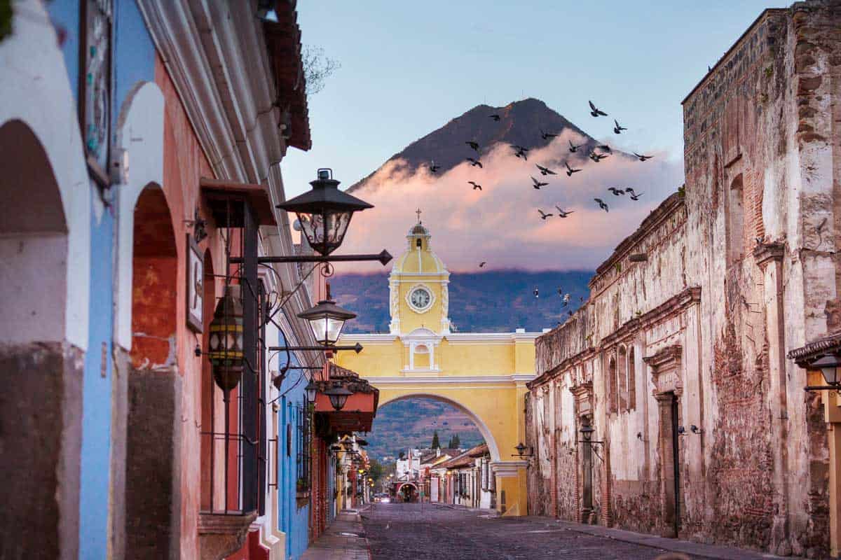 Colonial architecture in ancient Antigua Guatemala 1