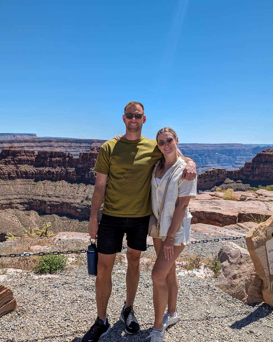 Daniel-and-Bailey-at-the-Grand-Canyon-on-a-tour-from-Scottsdale Phoenix Arizona