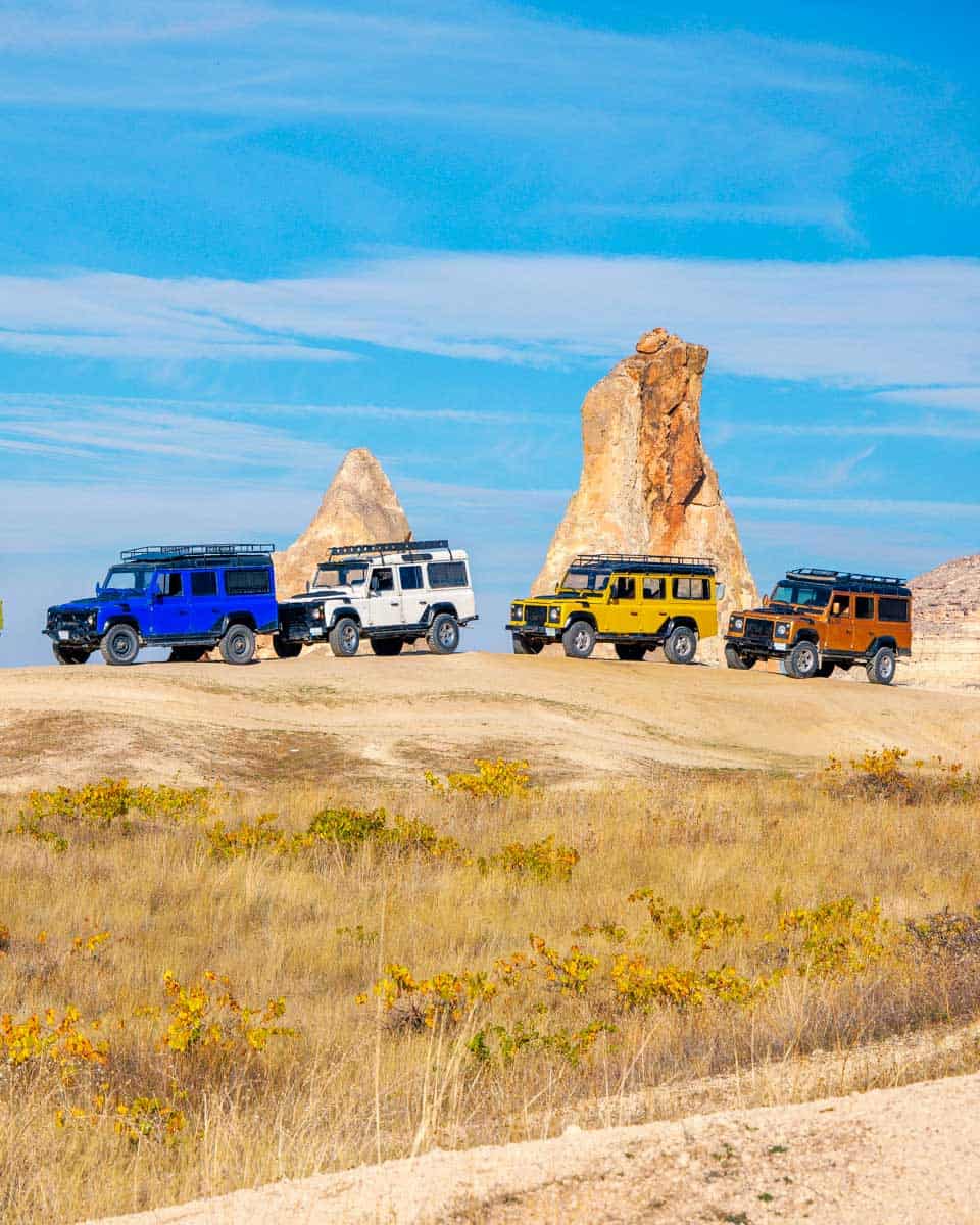 Jeeps on a 4x4 adventure in Cappadocia Turkey (2)