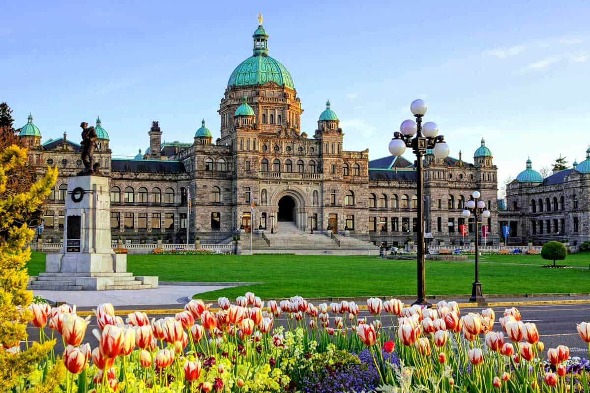 Legislative Assembly of British Columbia aka the Parliament Building in Victoria BC Canada