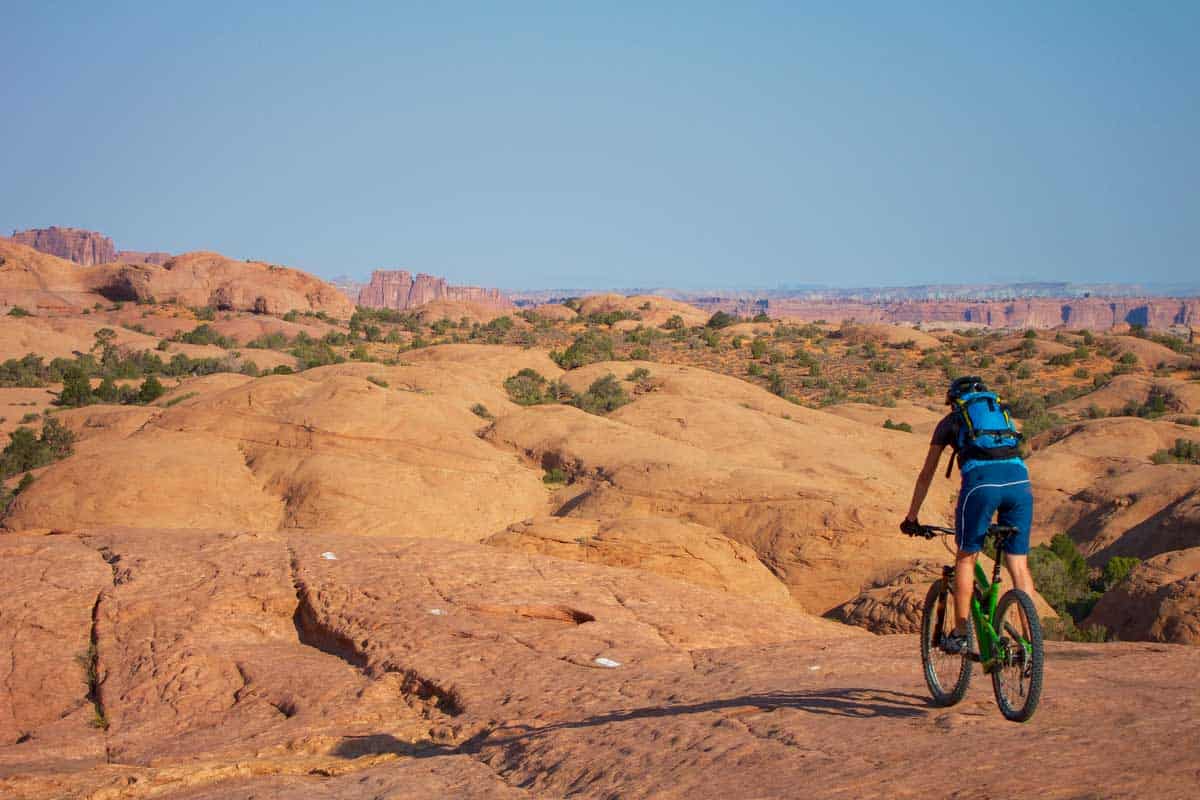 Mountain biking in Moab Utah