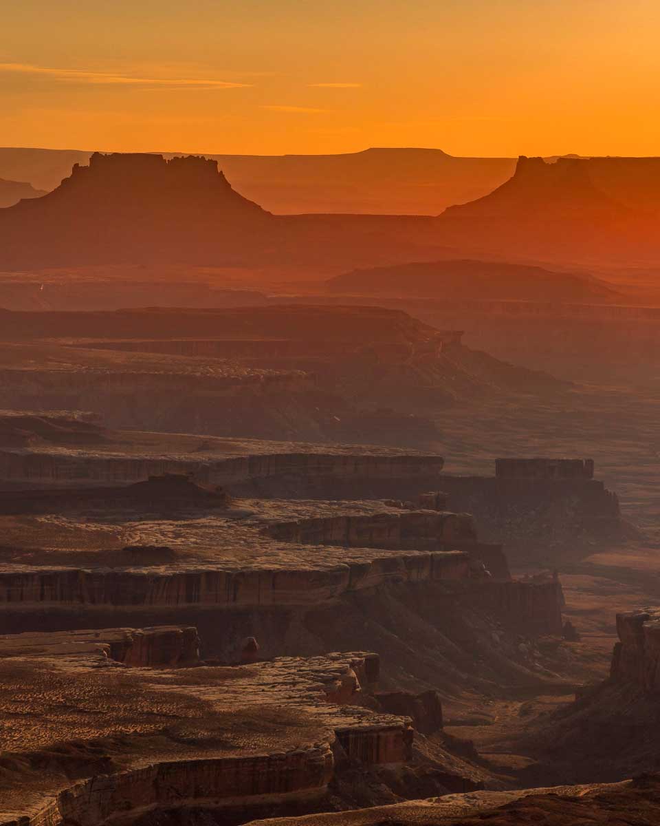 Sunset at Arches National Park near Moab Utah
