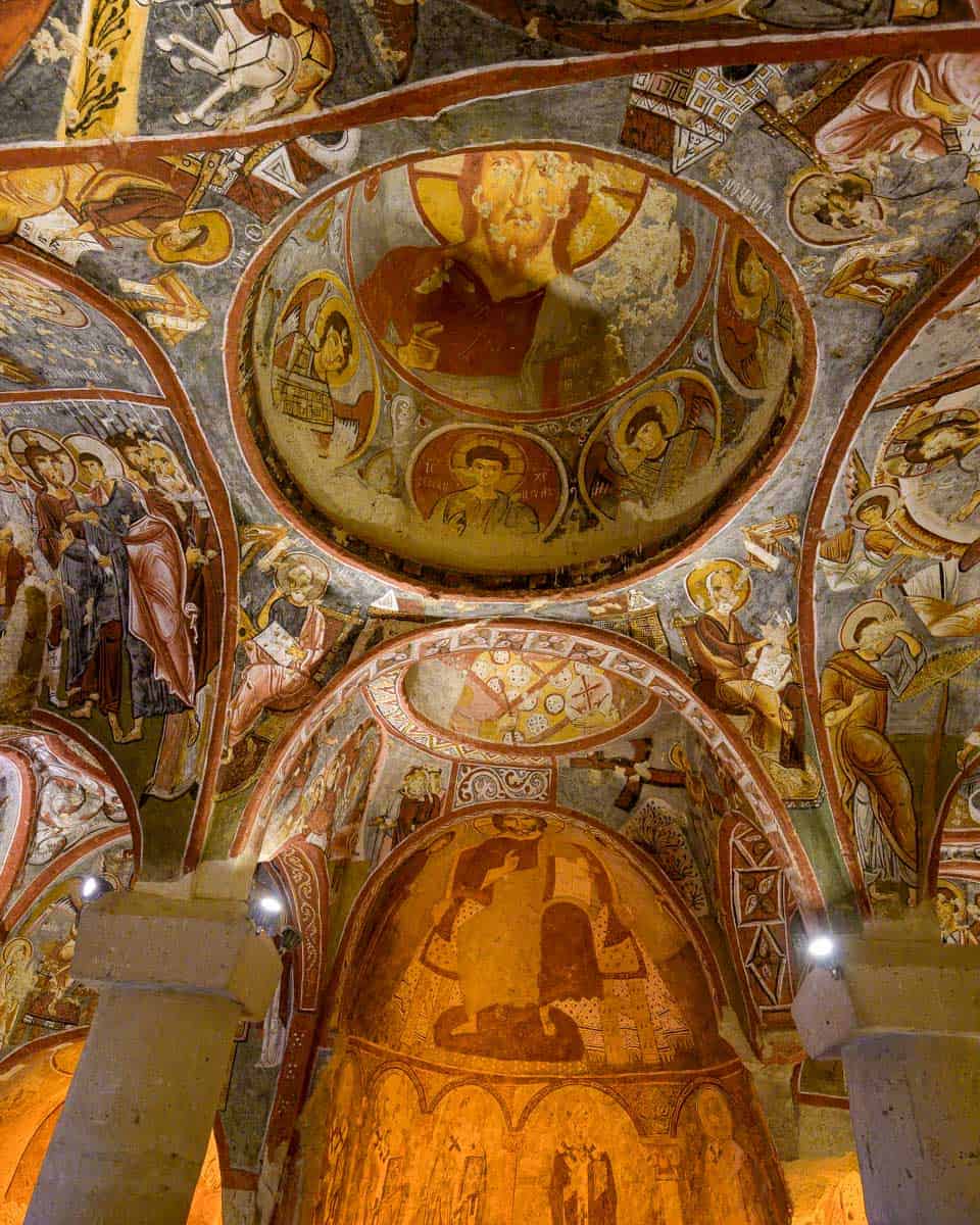 The cave church in Goreme open air museum in Cappadocia Turkey (3)