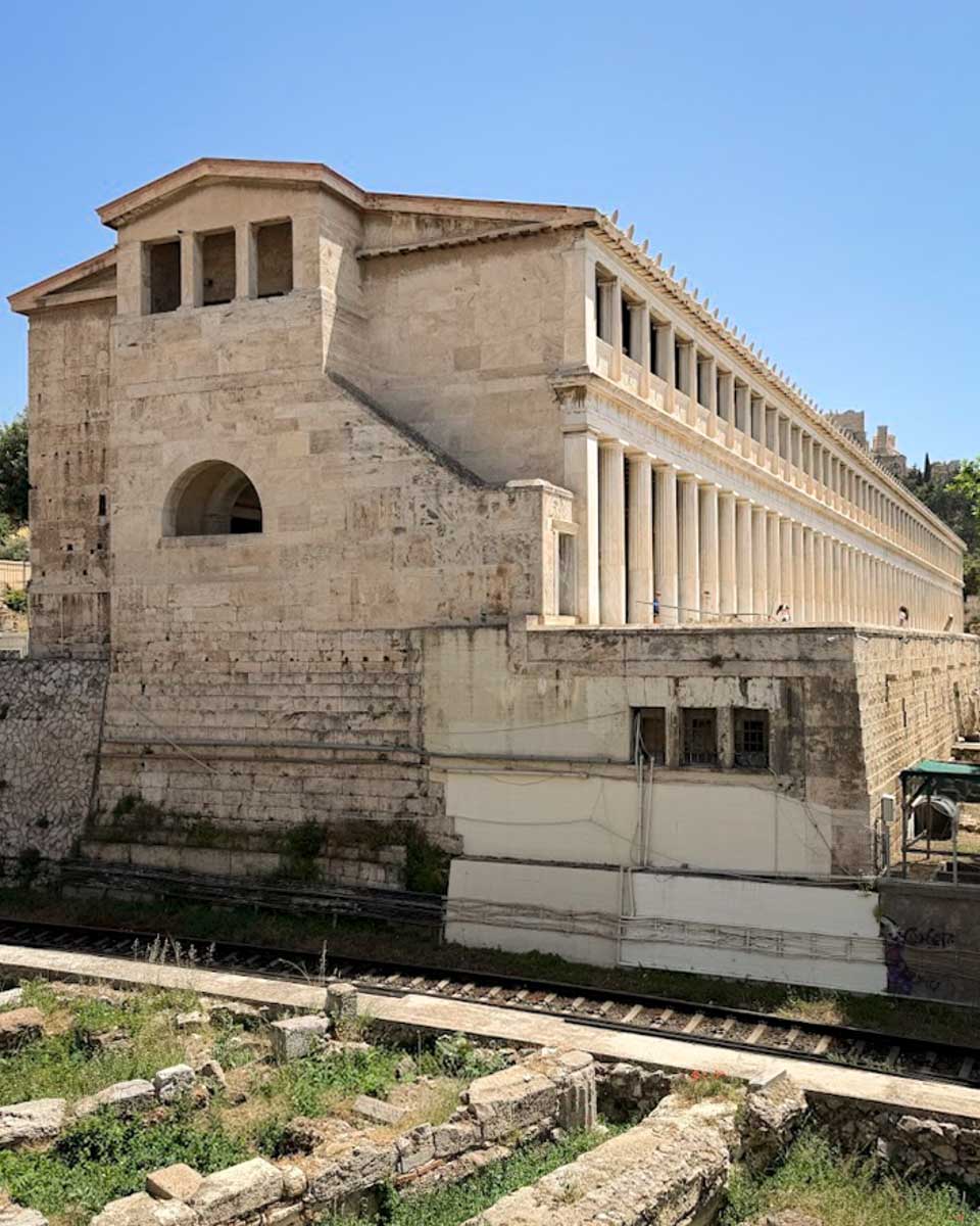 Ancient Agora in Athens Greece on Hannah trip