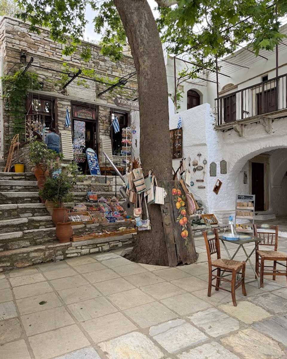 Apeirantos village in Naxos Greece on Hannah trip