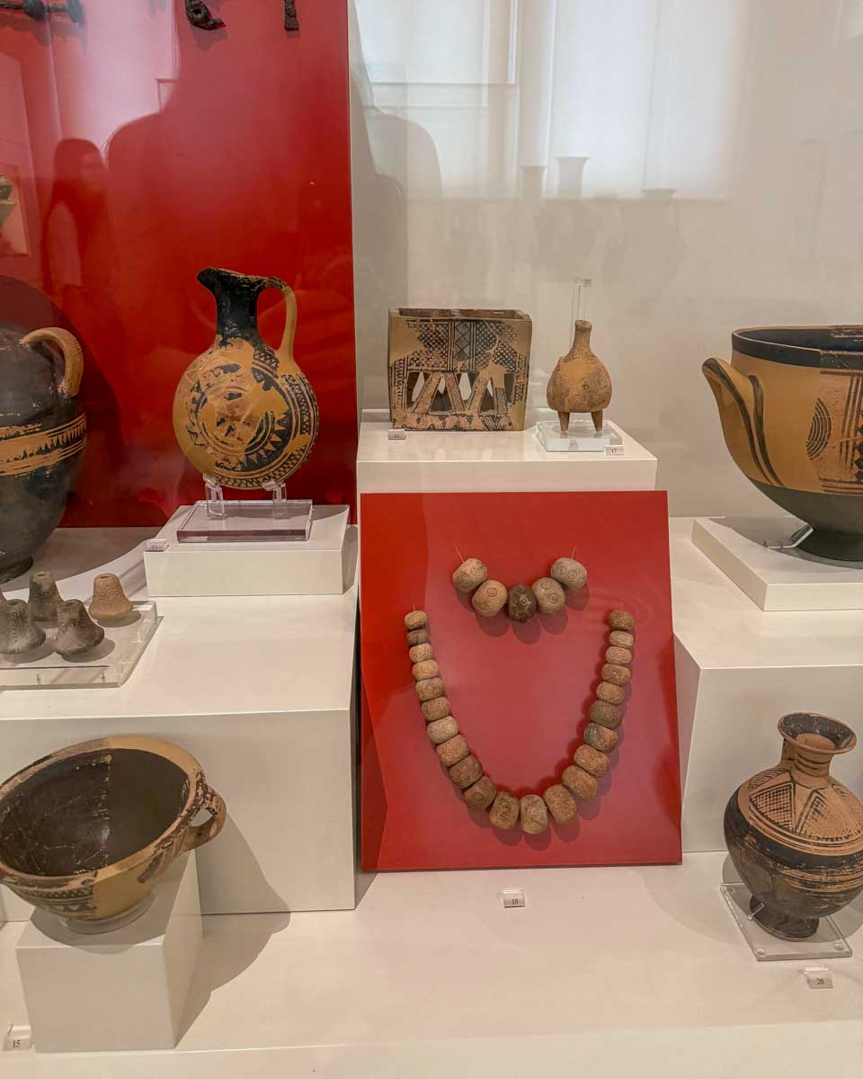 Artifacts in the National Archaeological Museum in Athens Greece on Hannah trip 1