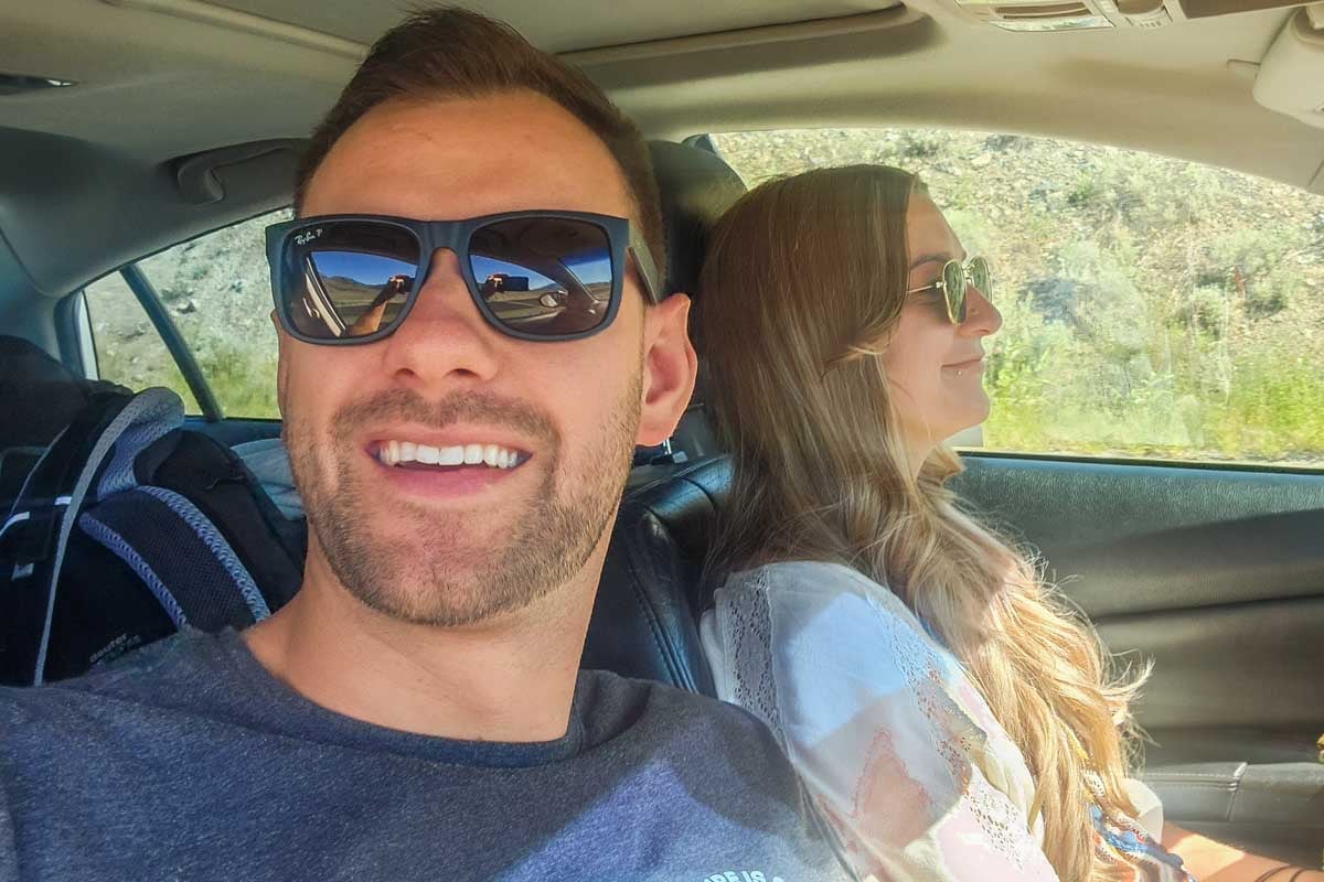 Bailey-and-Daniel-in-a-rental-car-in-BC