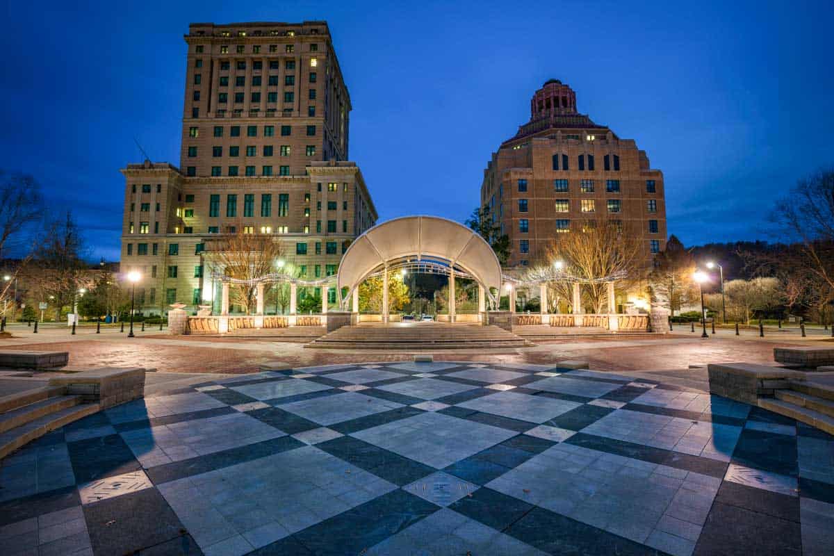 Buncombe County Courthouse and City Hall in Pack Square Asheville North Carolina