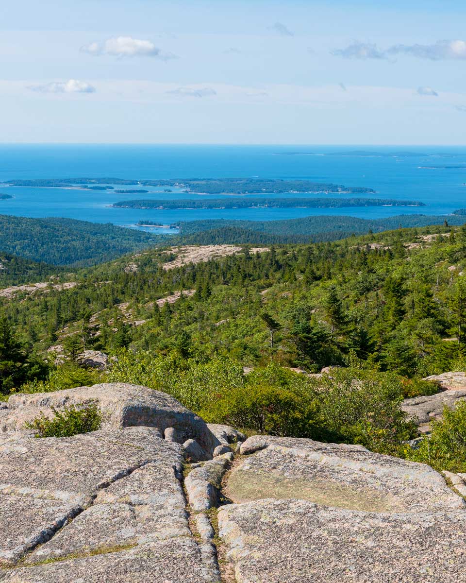Cadillac Mountain view in Acadia National Park on a tour from Bar Harbor Maine (1)