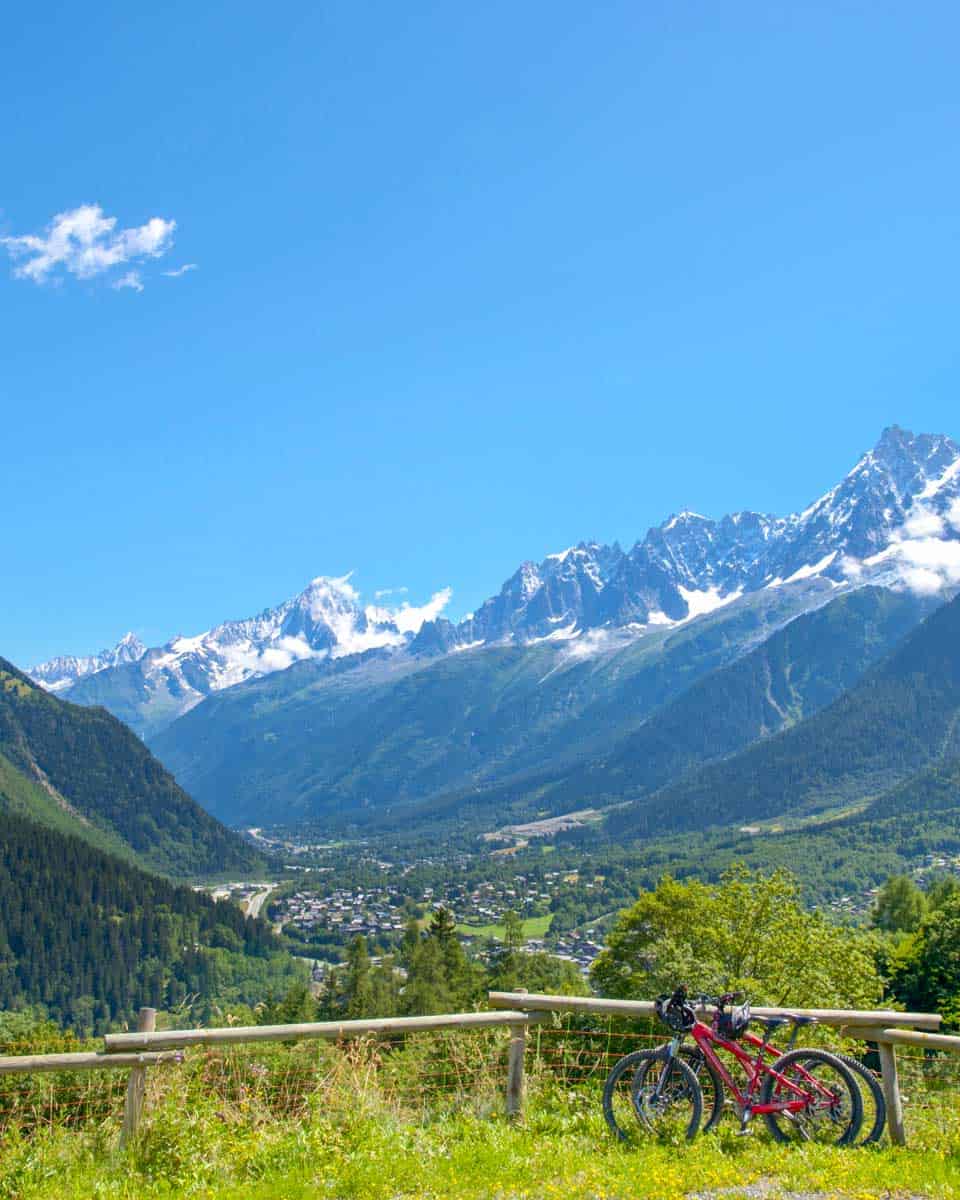 Chamonix Valley and ebikes in Chamonix France