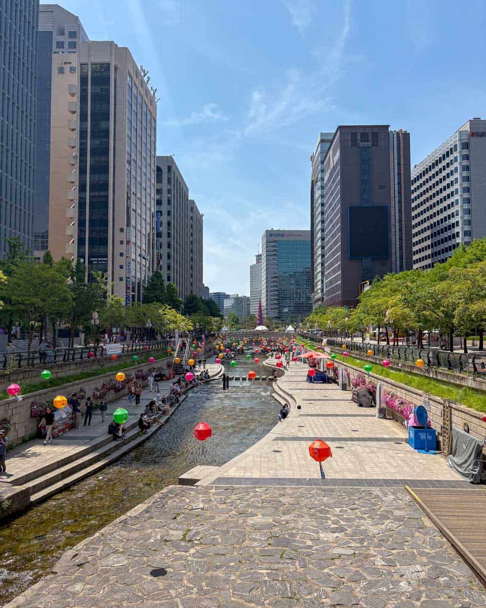 Cheonggyecheon Stream in Seoul South Korea 1