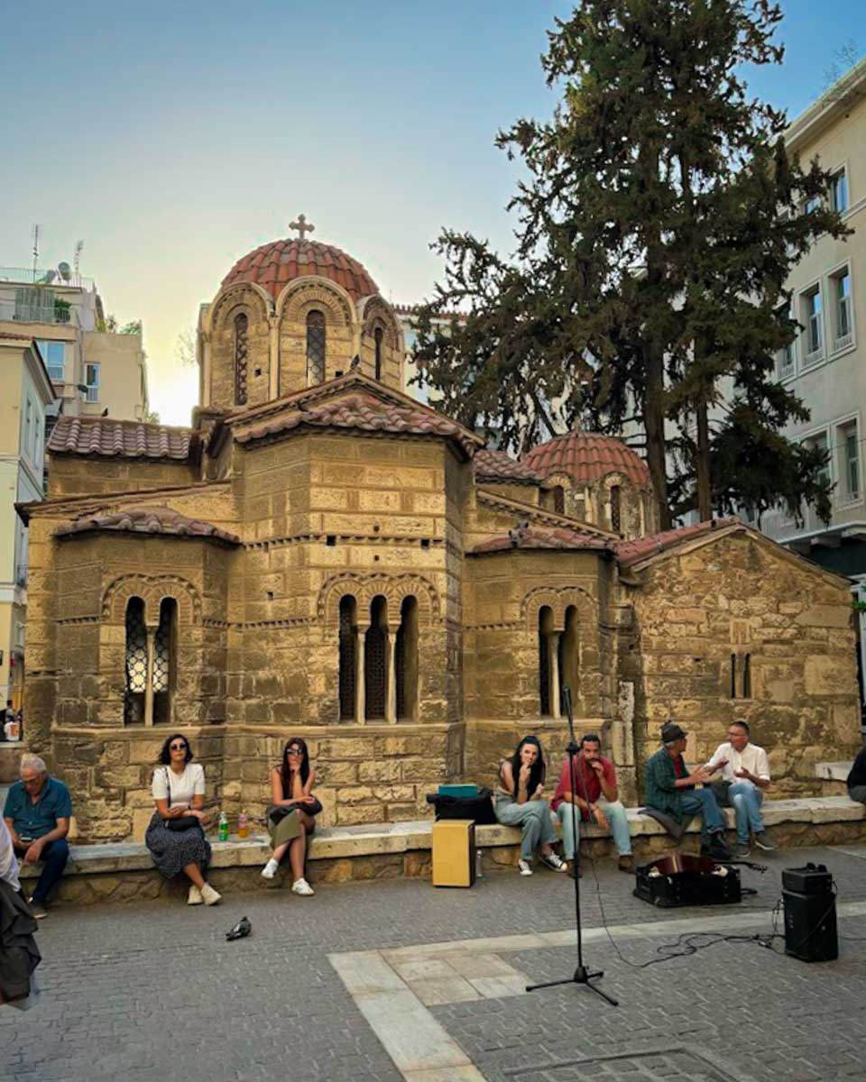Church of Panagia Kapnikarea in Ermou Street in Central Athens Greece on Hannah trip
