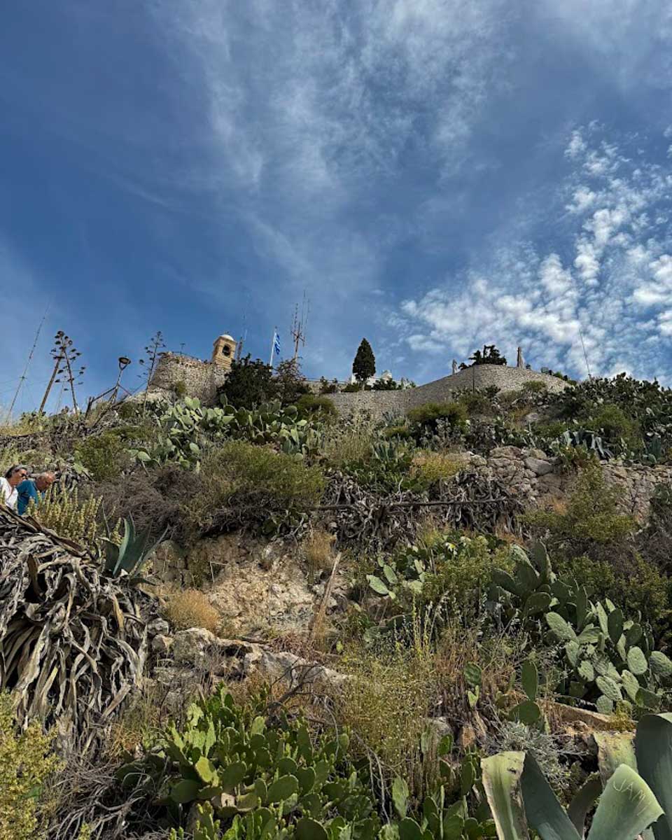 Cllimbing up the Lycabettus Hill in Athens Greece on Hannah trip