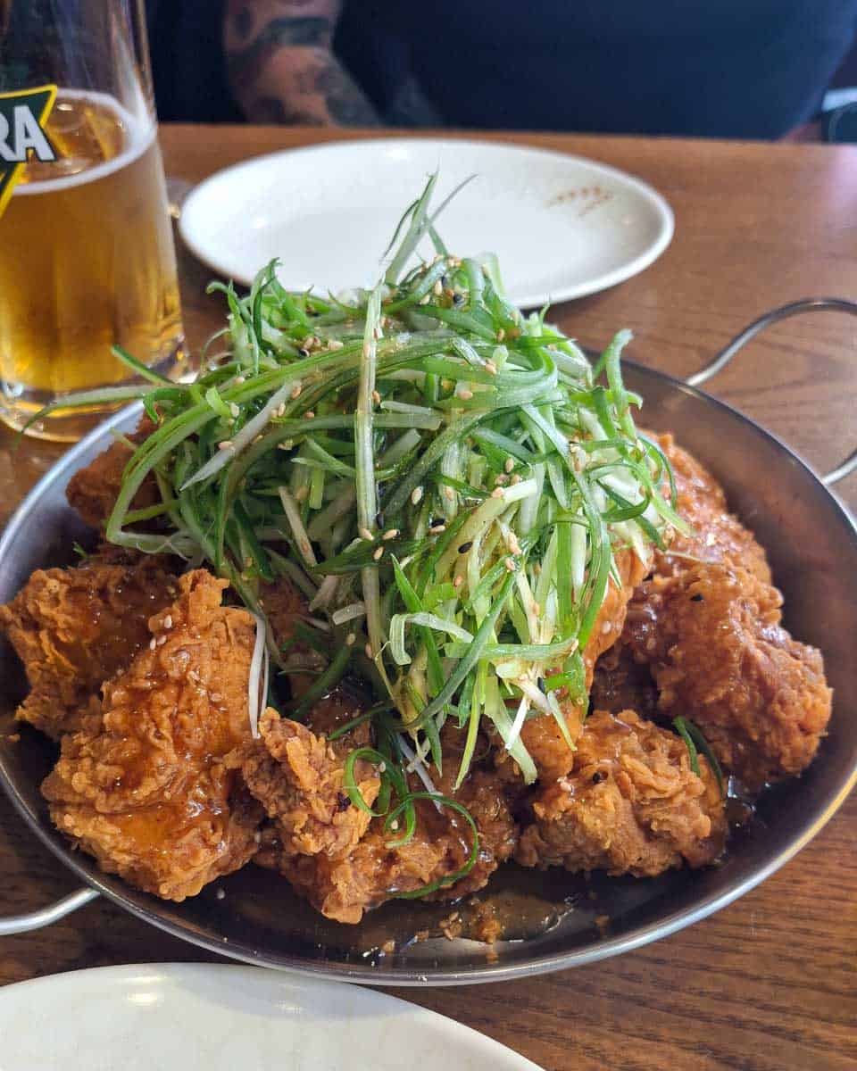 Eating Jadam Fried Chicken in Seoul South Korea (1)
