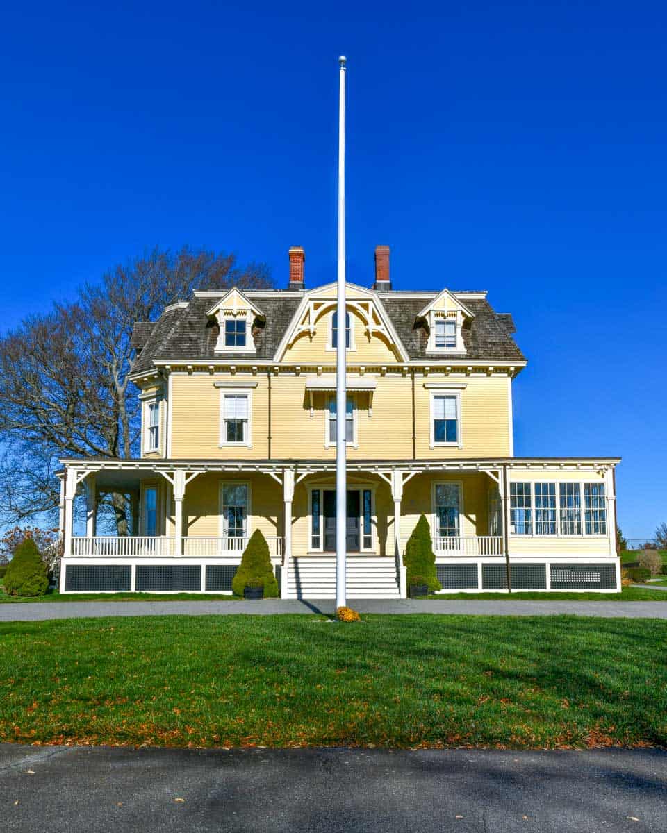 Eisenhower House at Fort Adams, Fort Adams State Park near Newport Rhode Island