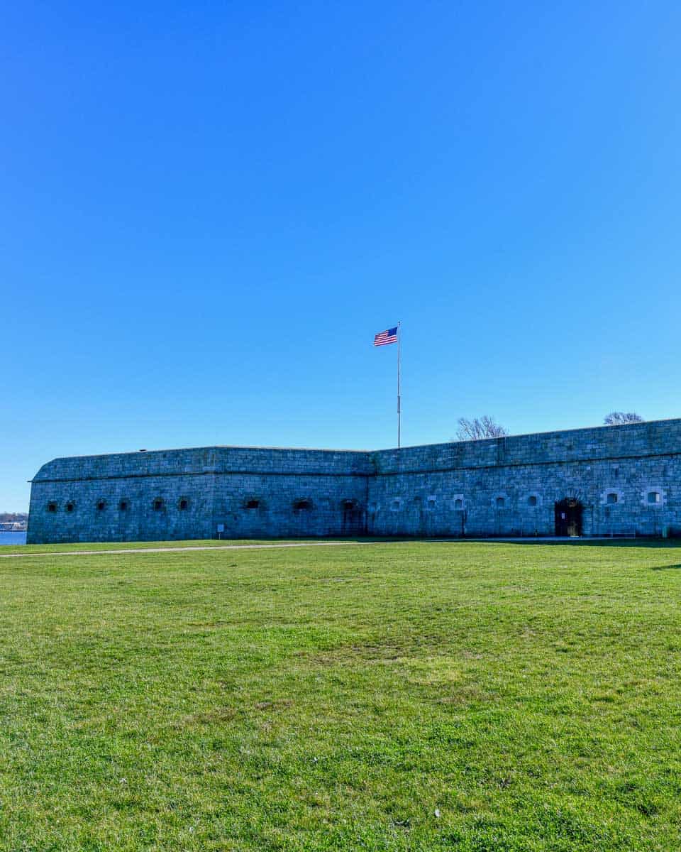Fort Adams at Fort Adams State Park near Newport Rhode Island