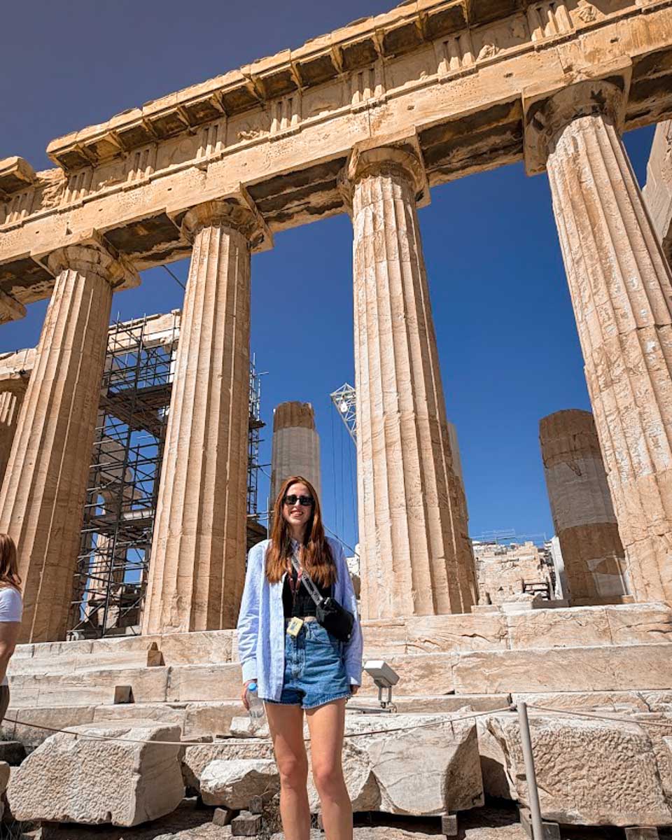 Hannah at the Acropolis Athens Greece