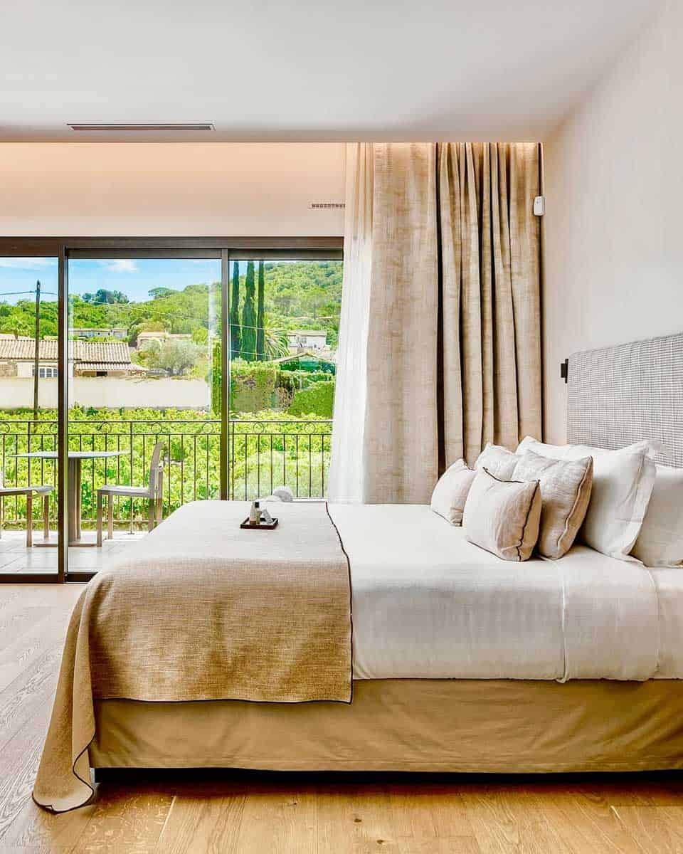 Hotel room with a view at Villa Cosy, hotel & spa in St Tropez