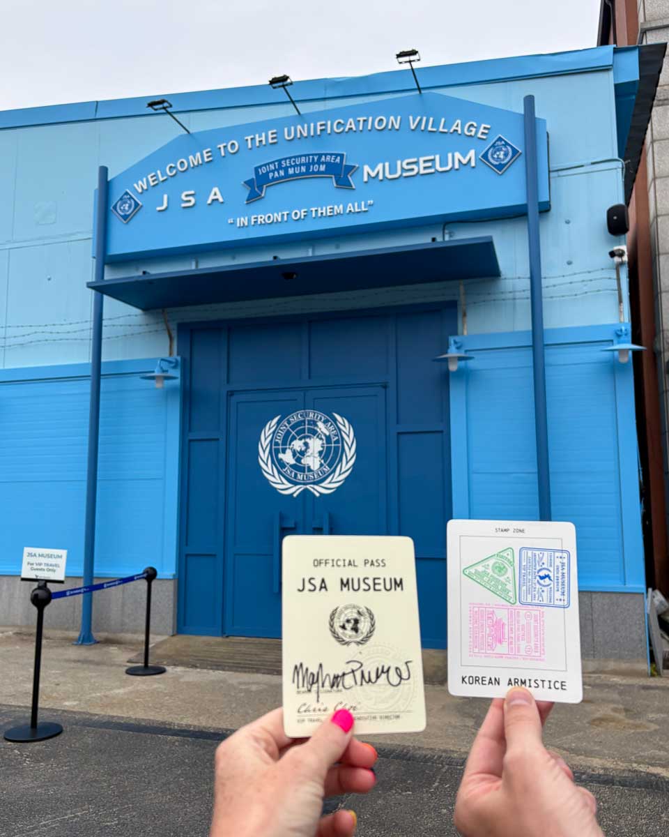 JSA Museum passport on a DMZ tour from Seoul South Korea