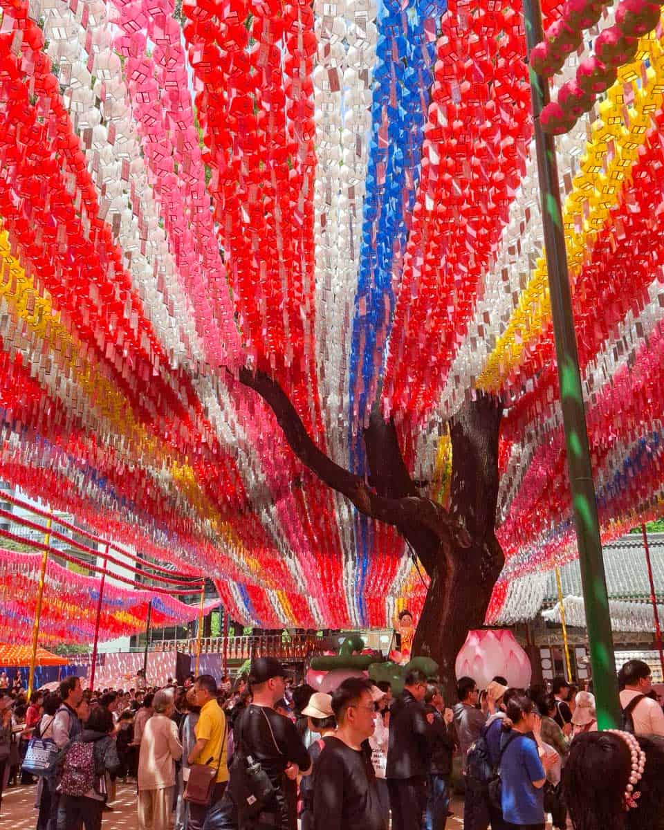 Jogysae Temple during Buddha's birthday celebration in Seoul South Korea
