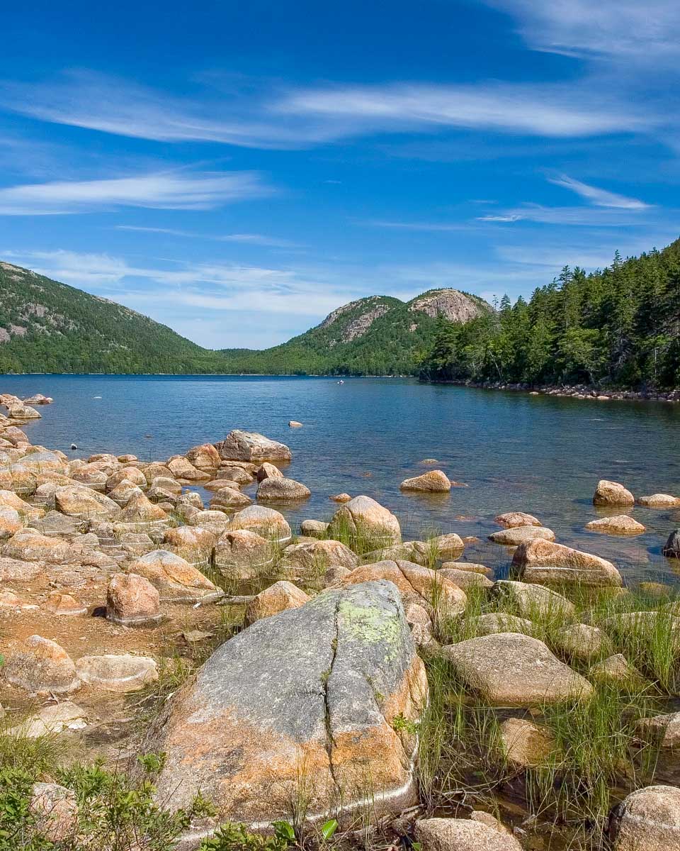 Jordan Lake in Acadia National Park near Bar Harbor Maine