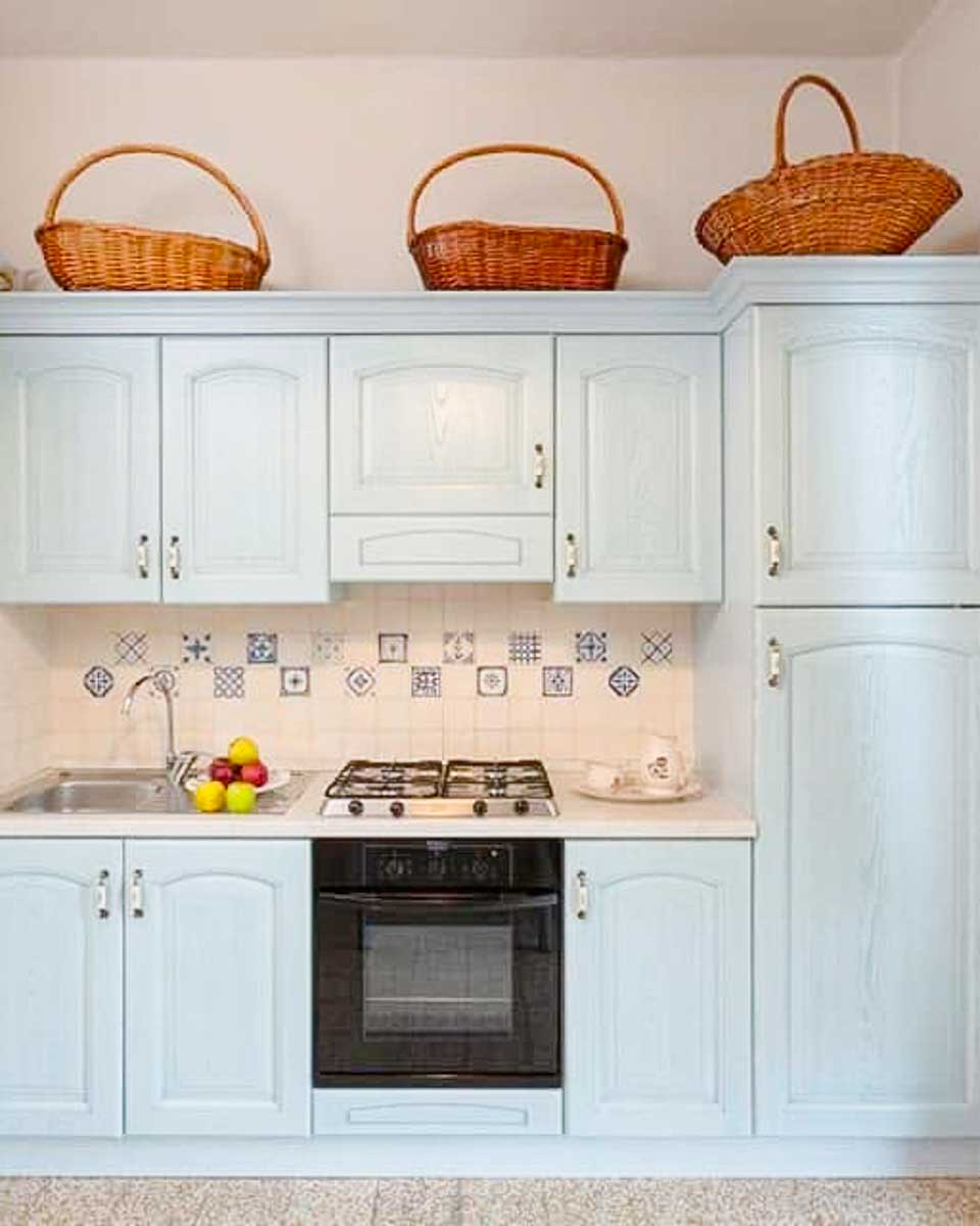 Kitchen area in the hotel room at La Castellana Loft Hotel in Bergamo