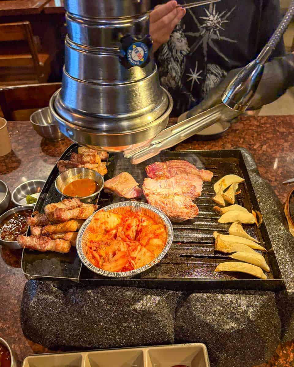 Korean BBQ at Seoul City Hall Korean BBQ in Seoul South Korea
