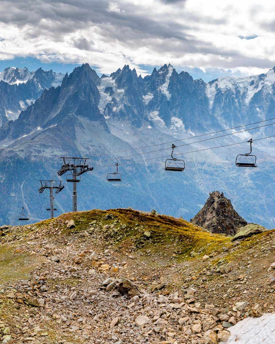 La Flégère lift in Chamonix France