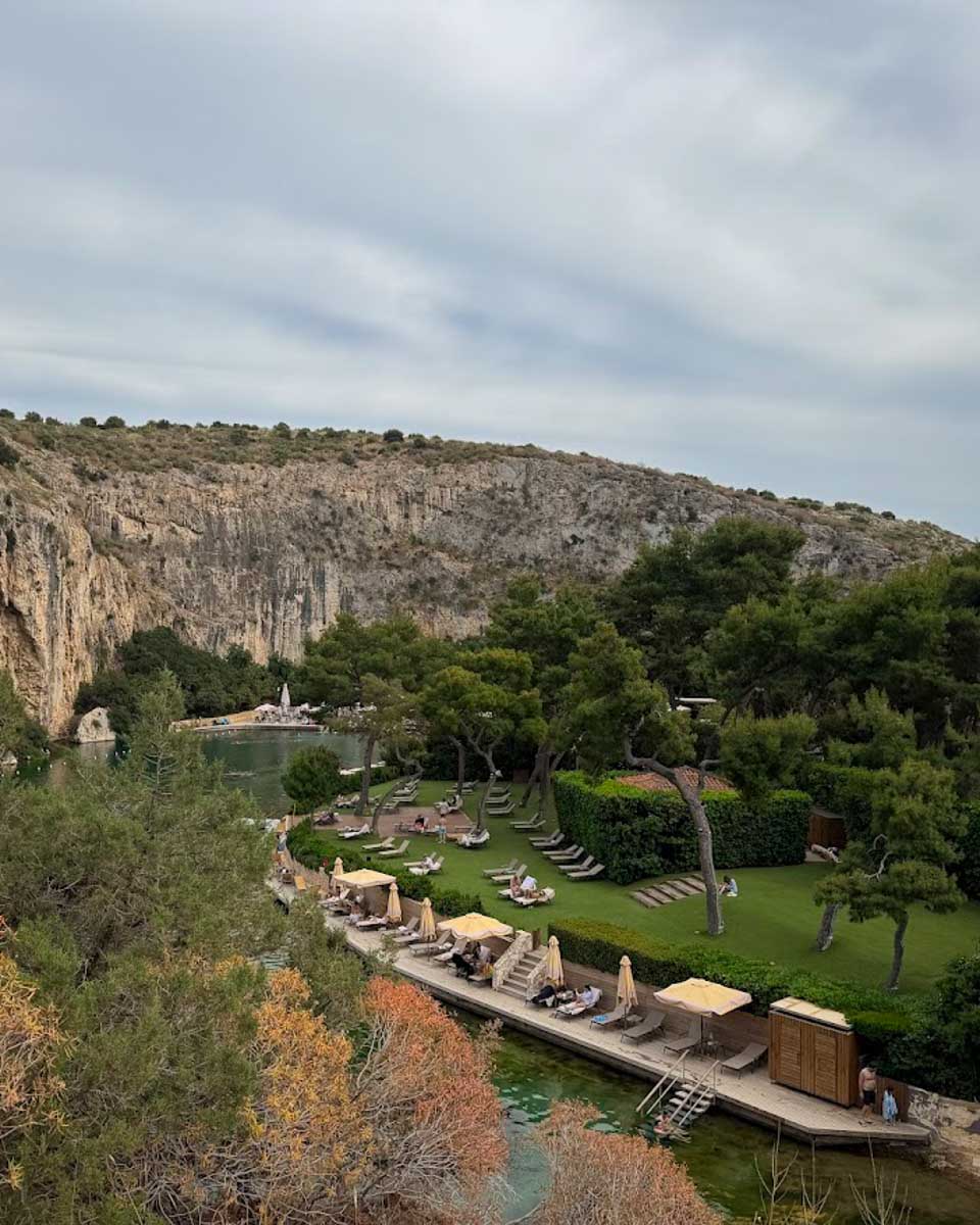 Lake Vouliagmeni in Greece on Hannah trip