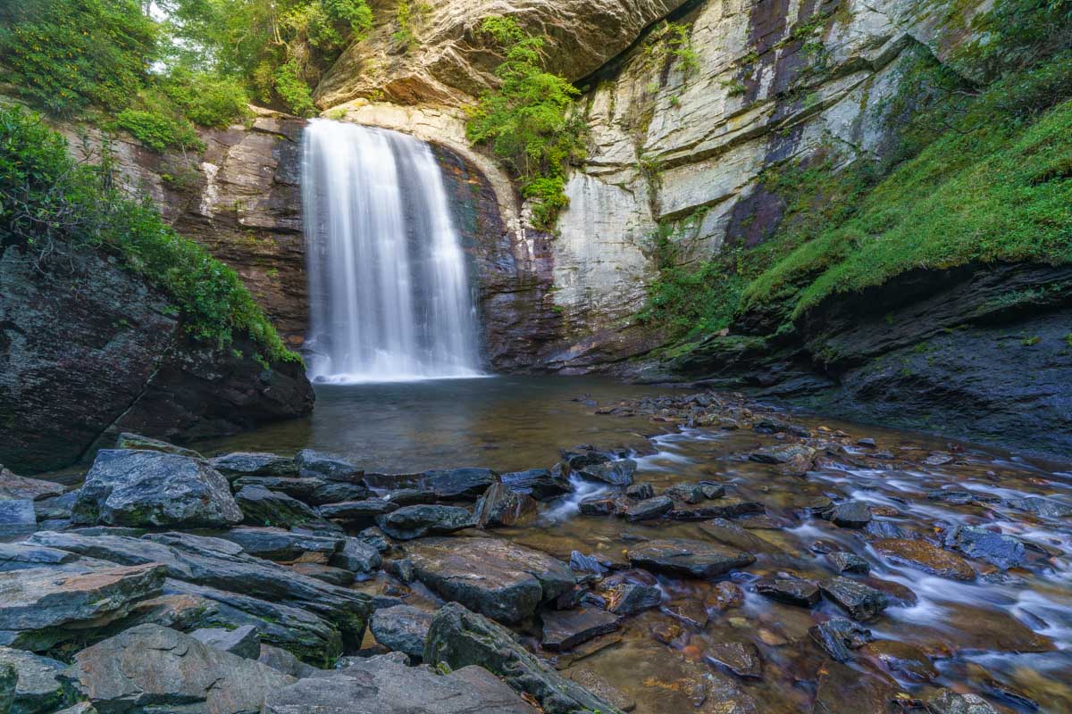 Looking Glass Falls near Asheville North Carolina