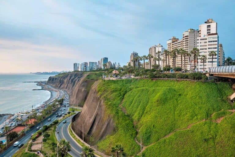 Miraflores, Lima, Peru on a sunny day