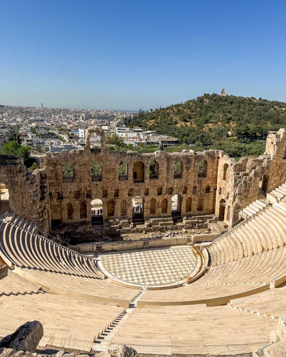 Odeon of Herodes Atticus in Athens Greece