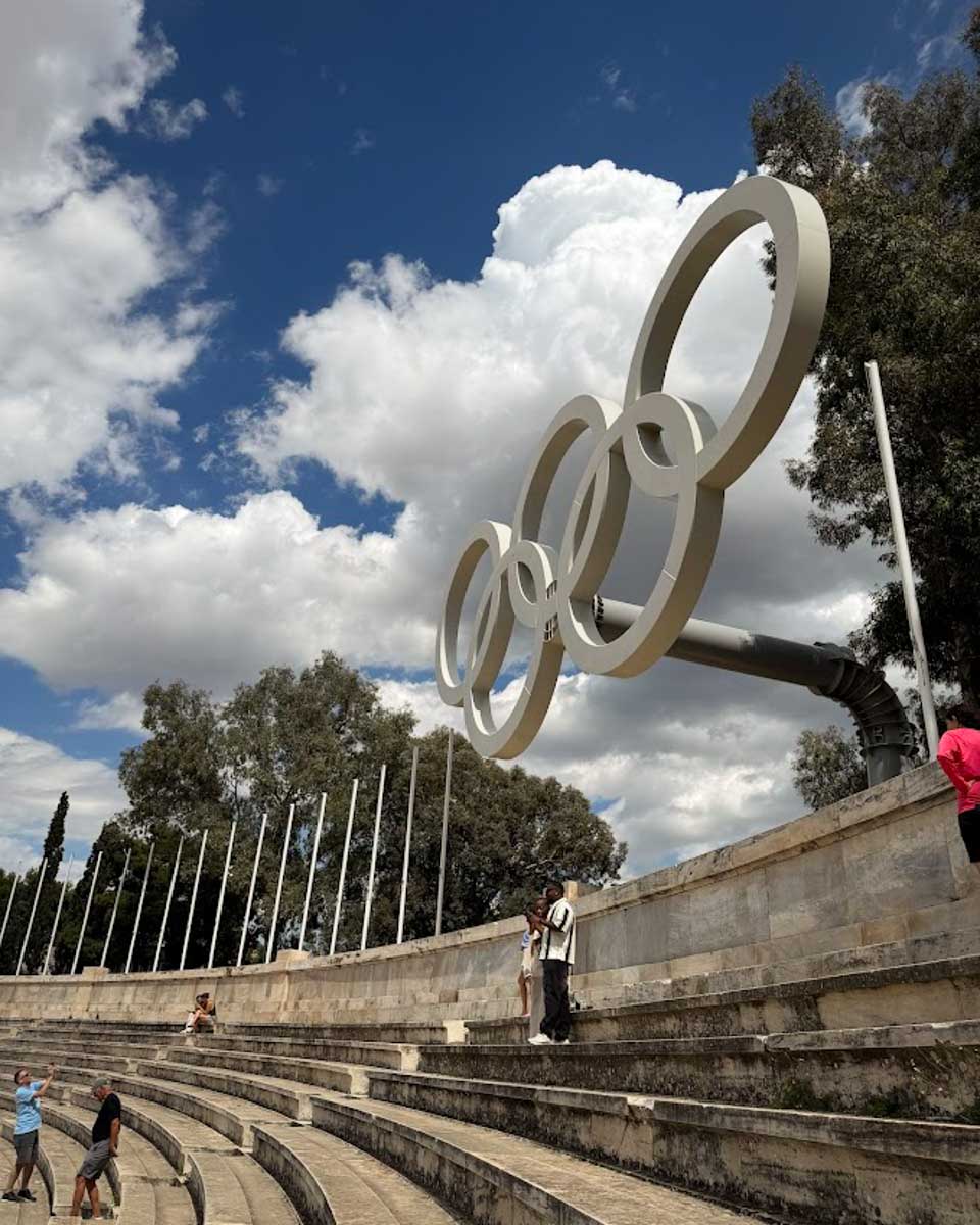 Panathenaic Stadium in Athens Greece on Hannah trip 1