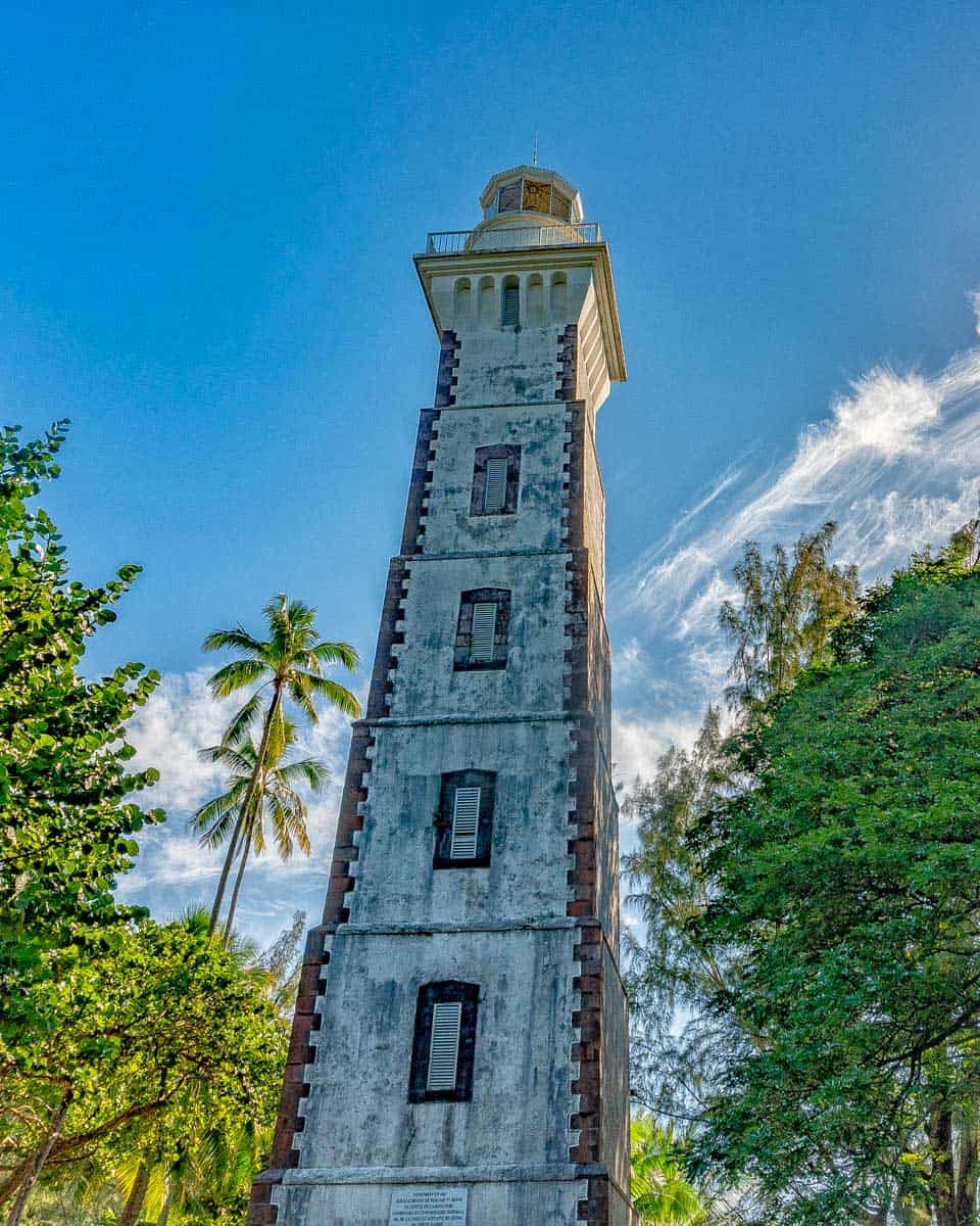 Pointe Vénus Lighthouse in Tahiti