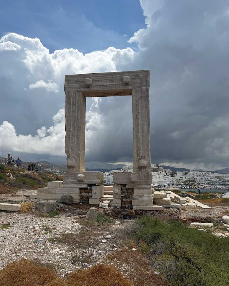 Portara in Naxos Greece on Hannah trip