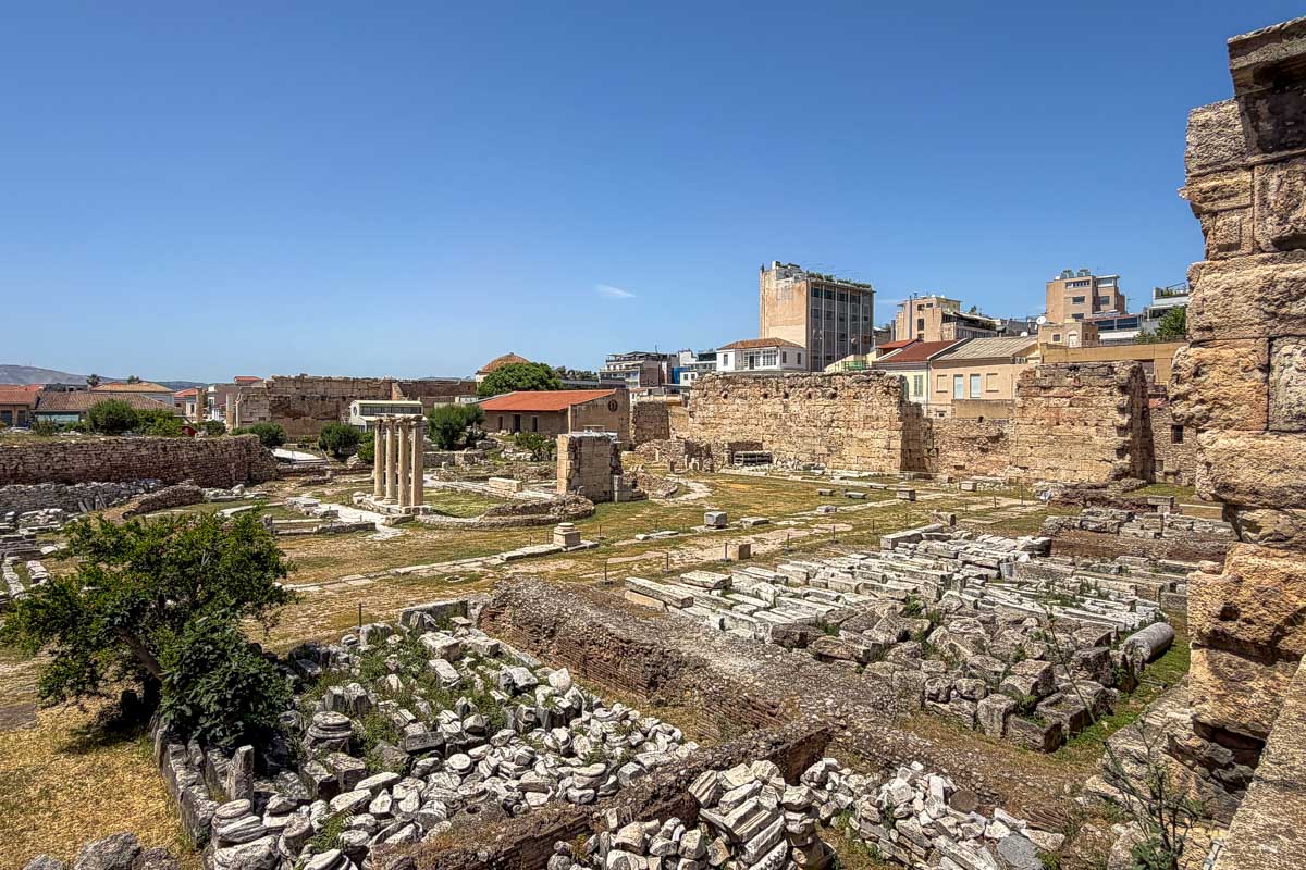 Roman Agora in Athens Greece on Hannah trip 1