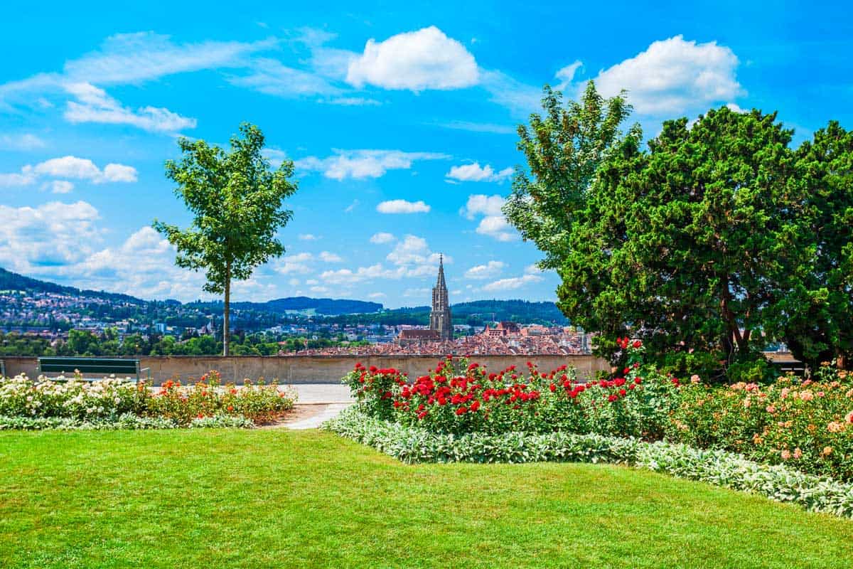 Rosengarten Rose garden park in Bern Switzerland