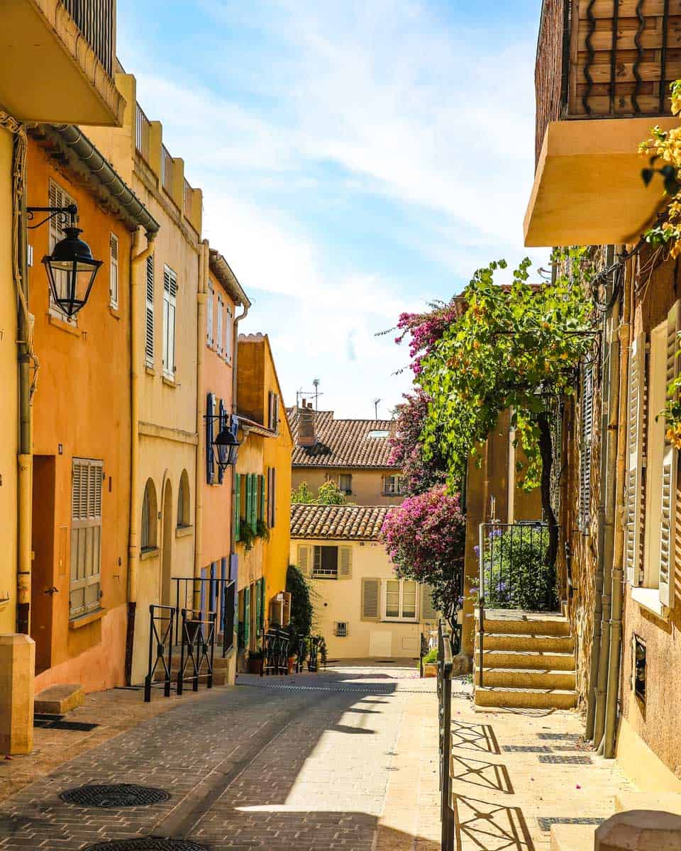 Street in the Historical Old Town of St Tropez