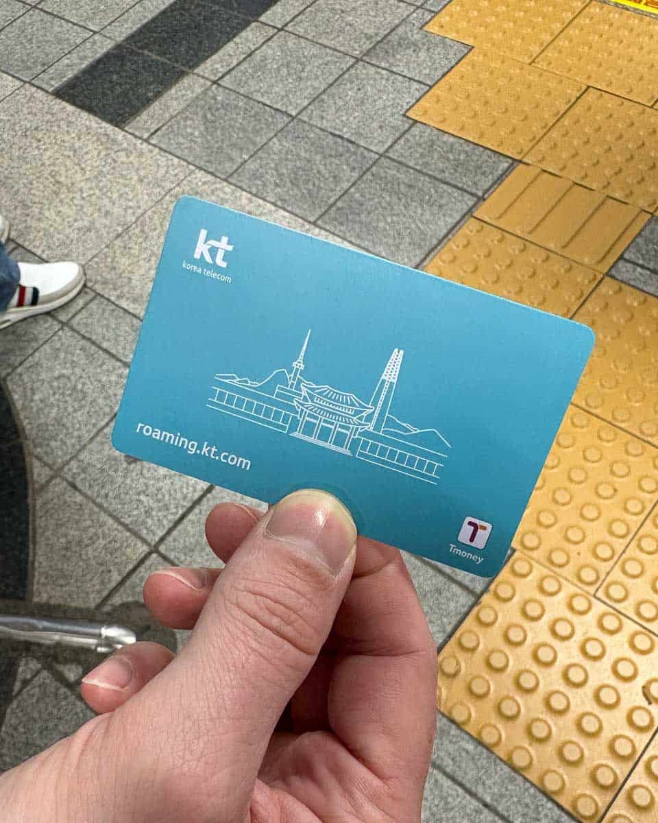 T Money Card in Seoul South Korea