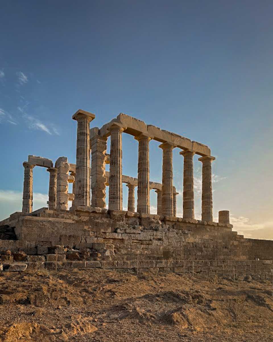 Temple of Poseidon at Cape Sounion in Greece on Hannah trip 2