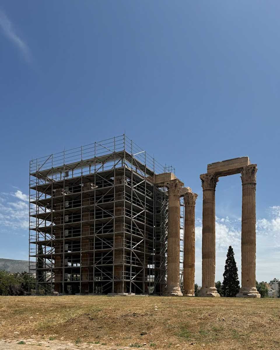 The Temple of Olympian Zeus in Athens Greece on Hannah trip 1