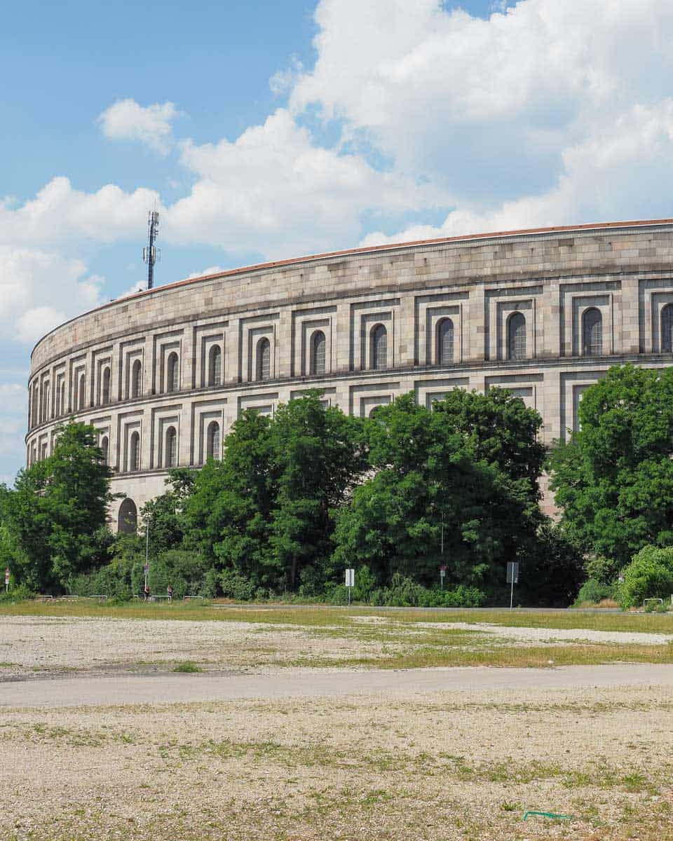 The-exterior-of-Kongresshalle-in-Nuremberg-Germany