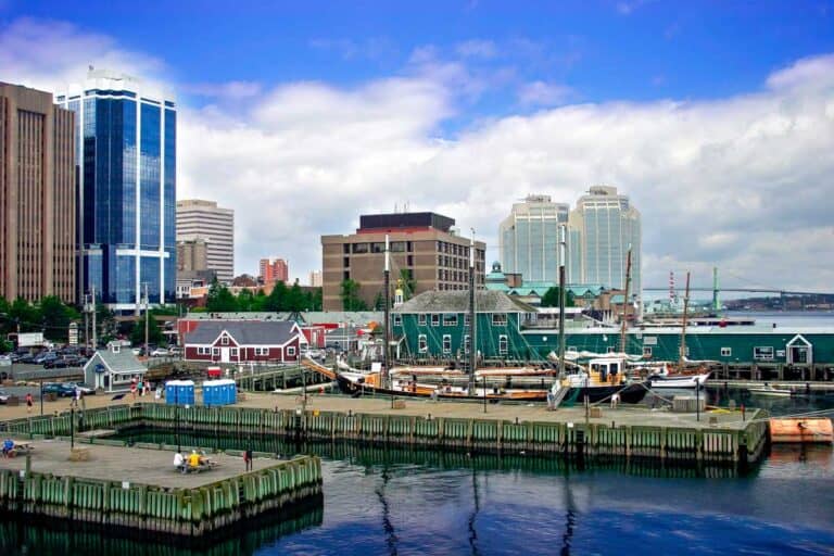 The harbor of Halifax Nova Scotia