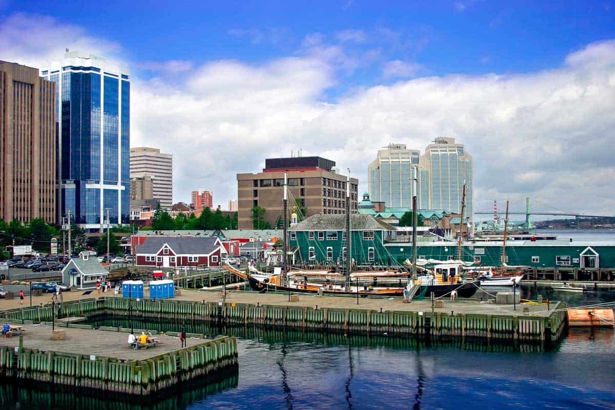 The harbor of Halifax Nova Scotia