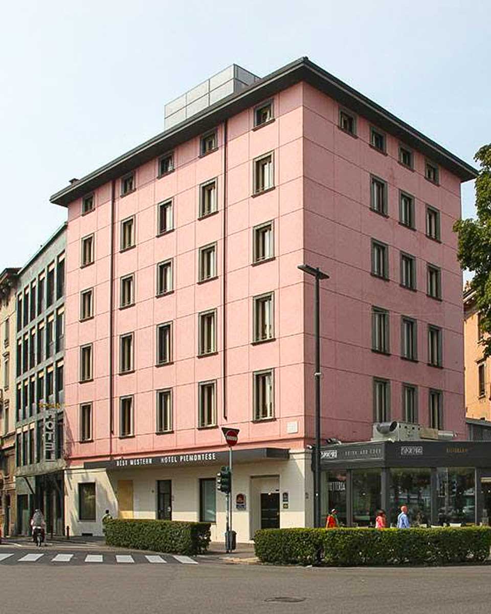 The outside of Best Western Hotel Piemontese in Bergamo